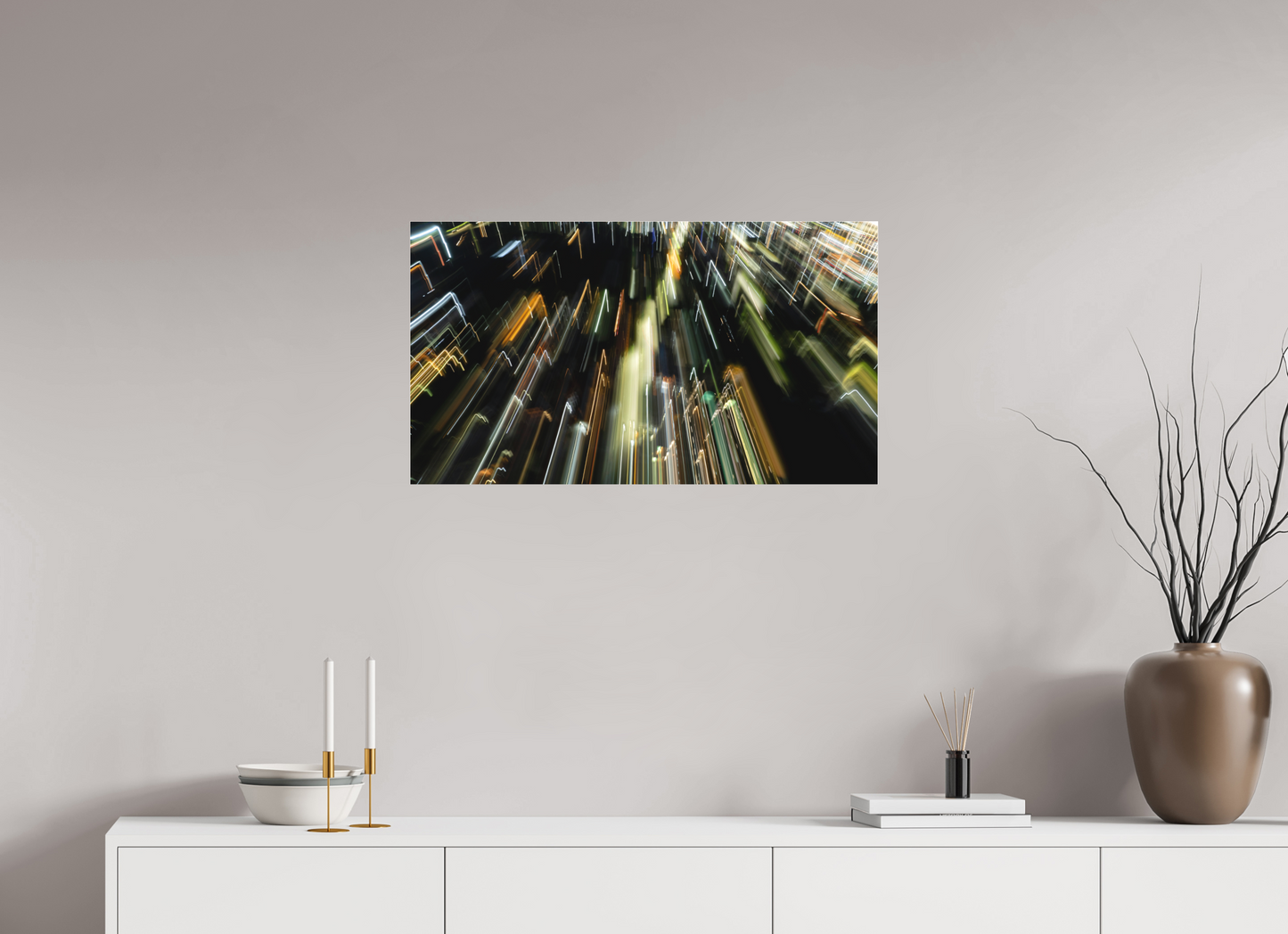 80 x 45 cm, Photo Print Under Acrylic Glass 2 mm, Matte Electric Descent